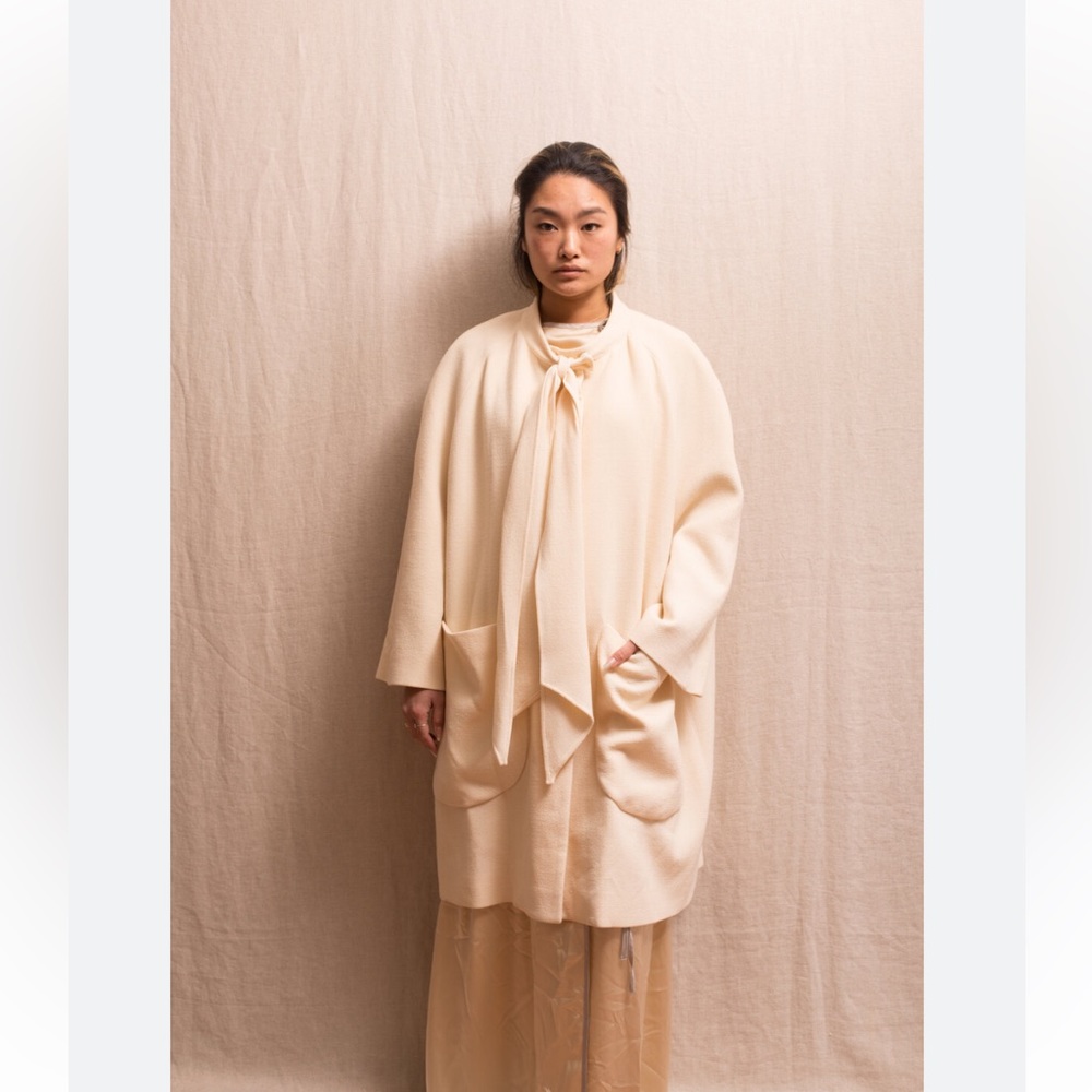 YSL YVES SAINT LAURENT Patch Pockets Coat Size F 40